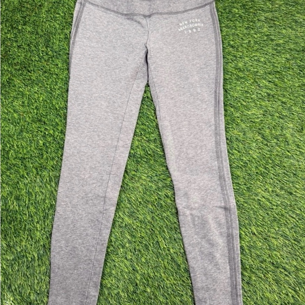 Abercrombie Y2k Low Rise Leggings heather grey size small womans
